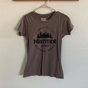 NEW Marmot Graphic Tee. Gray, sz S